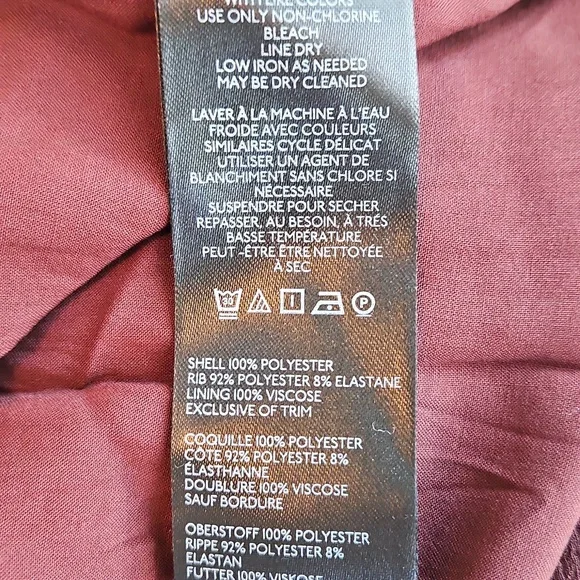 Anthropologie Dropped Yoke-Waist Maxi Skirt Cocoa Brown Sheer Layer Lined - Picture 6 of 7